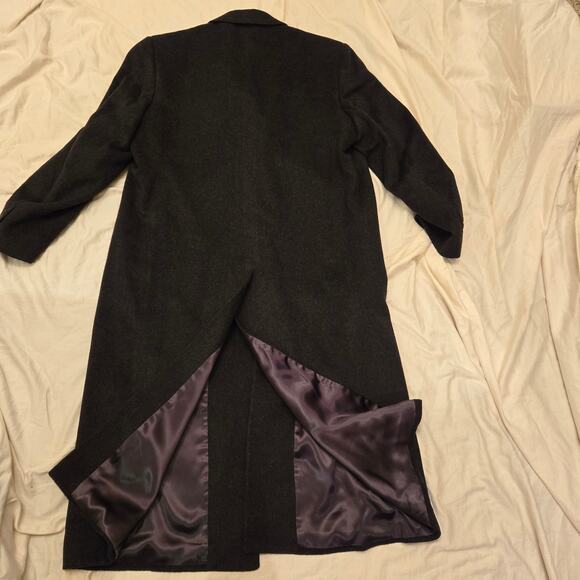 Peter Richard Loro Piana Coat Size 42L Super Fine Lambswool Gray Overcoat - Picture 10 of 16